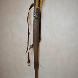 Kožená historická pochva na meč 050 - 060 cm